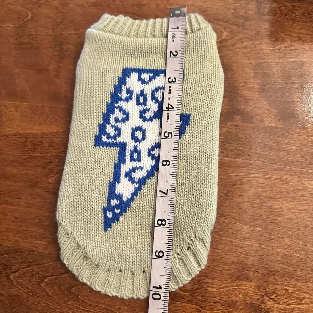 New! Top Paw Lightening Bolt Dog Sweater Sz XXS